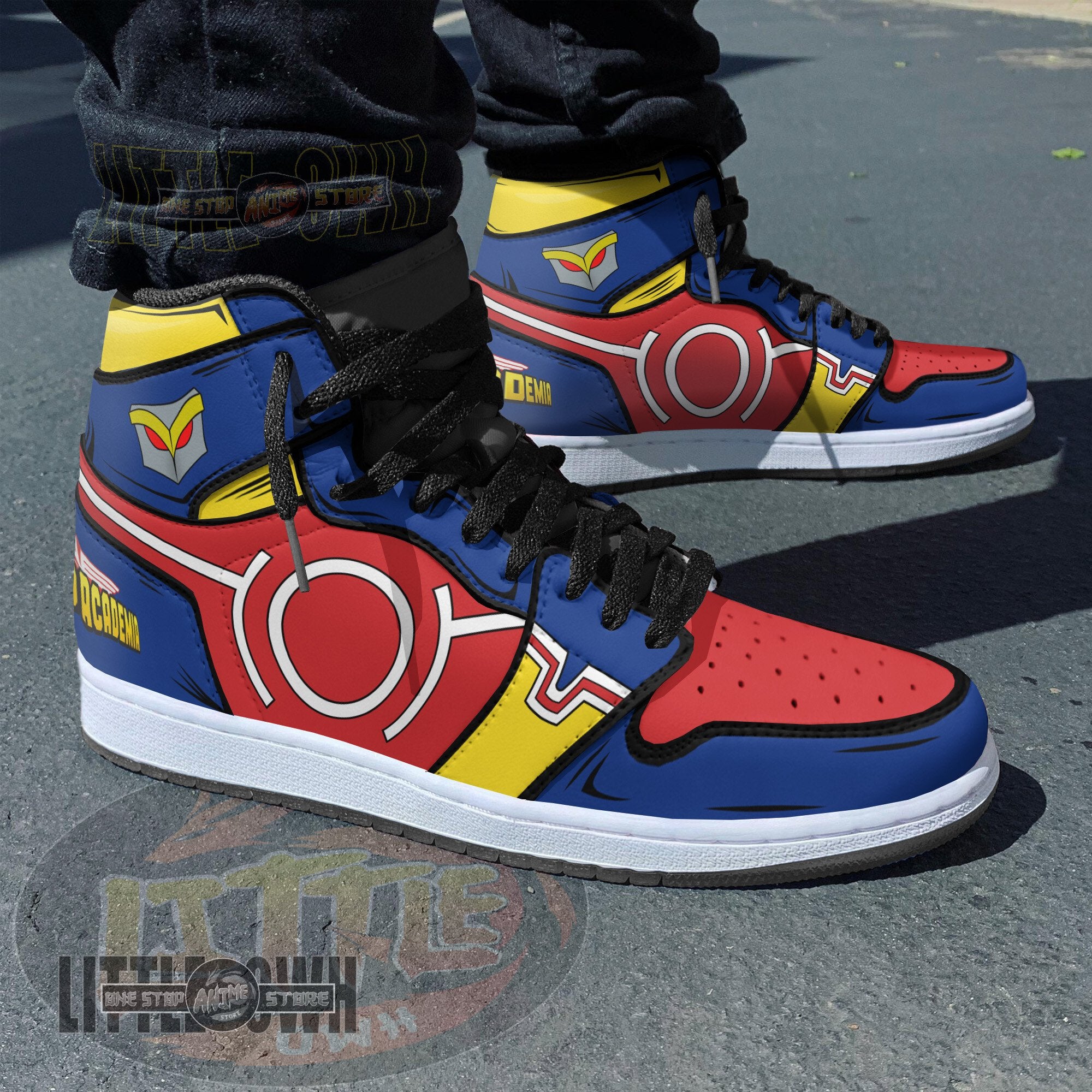 Ideafootwear All Might AJ1 High Sneakers Shoes For Men And Women
