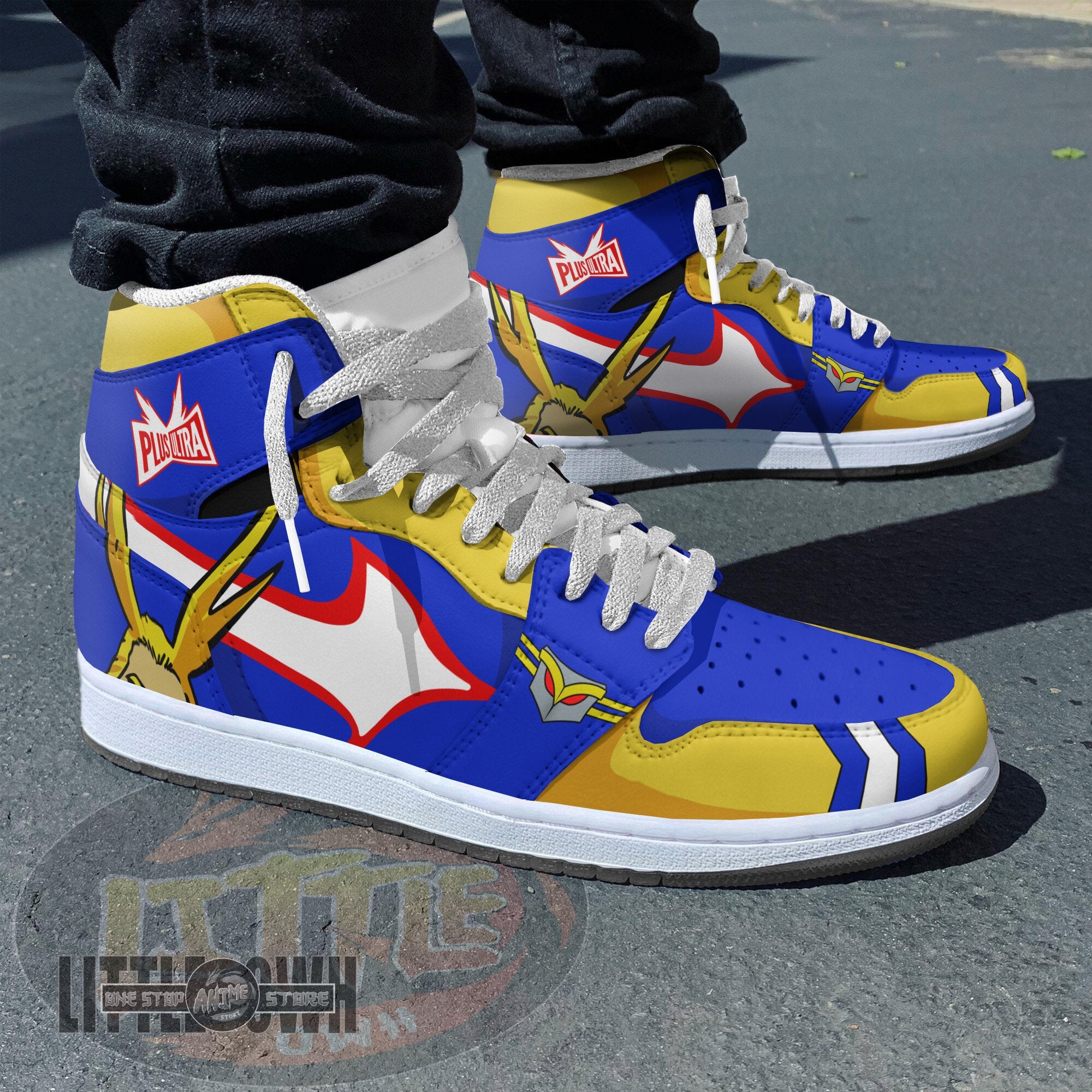 Ideafootwear All Might AJ1 High Sneakers Shoes For Men And Women