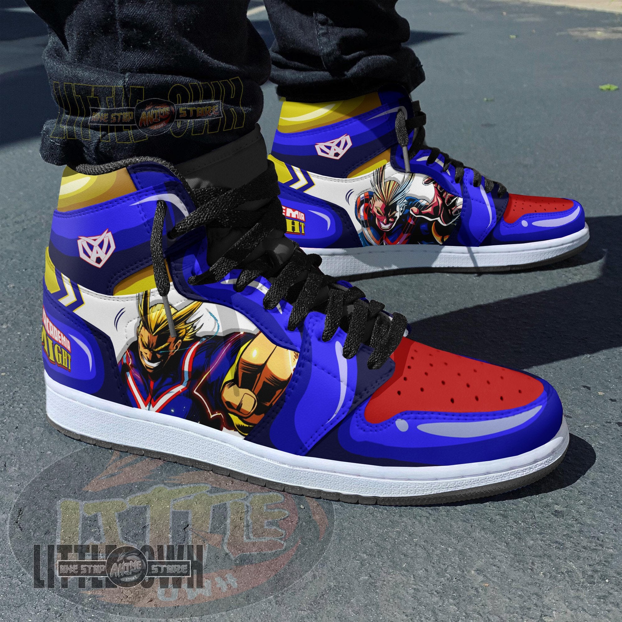 Ideafootwear All Might AJ1 High Sneakers Shoes For Men And Women