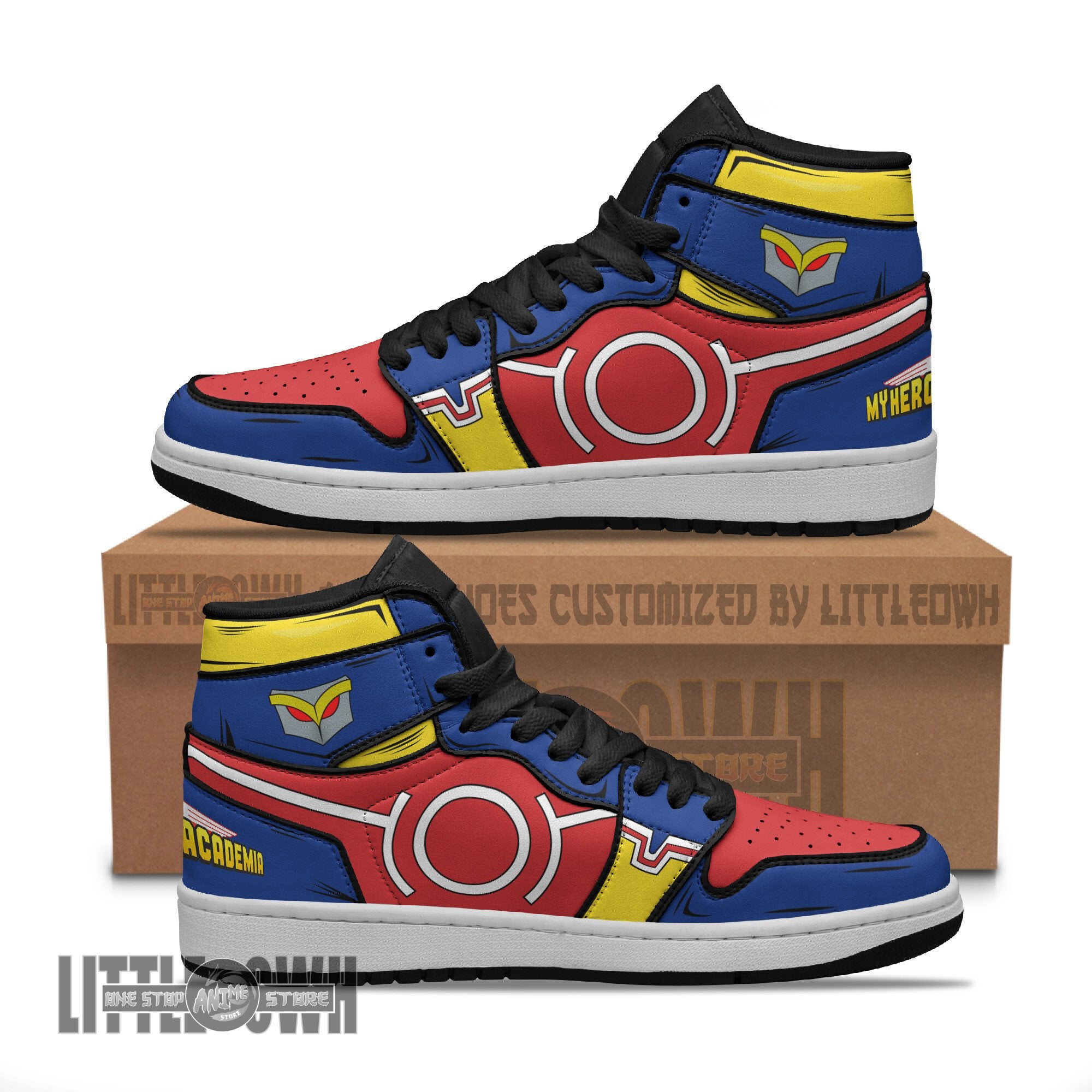 Ideafootwear All Might AJ1 High Sneakers Shoes For Men And Women