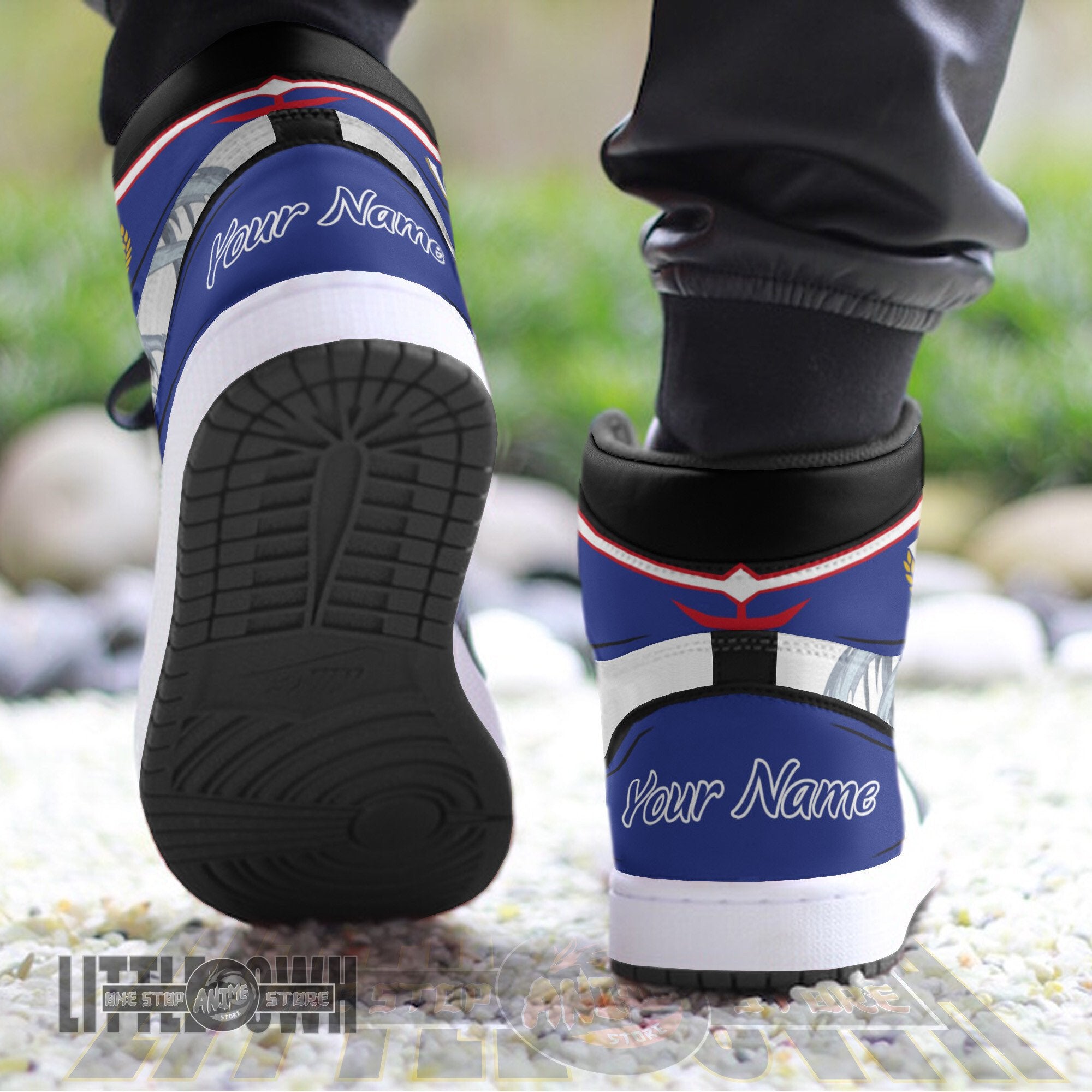 Ideafootwear All Might AJ1 High Sneakers Shoes For Men And Women