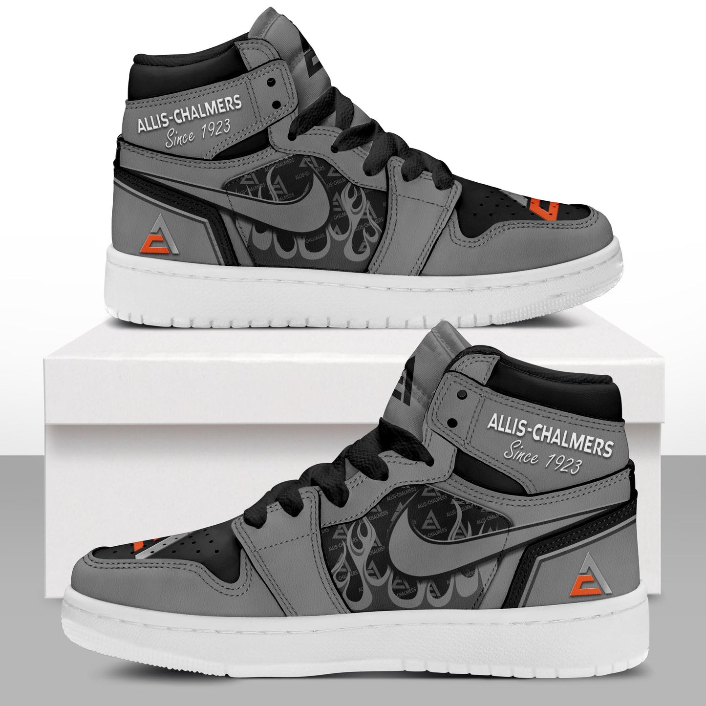 Ideafootwear Allis Chalmers AJ1 High Sneakers Shoes For Men And Women