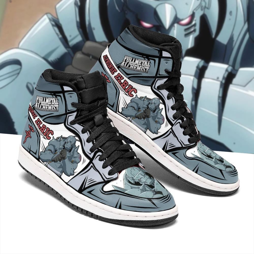 Ideafootwear Alphonse Elric AJ1 High Sneakers Shoes For Men And Women