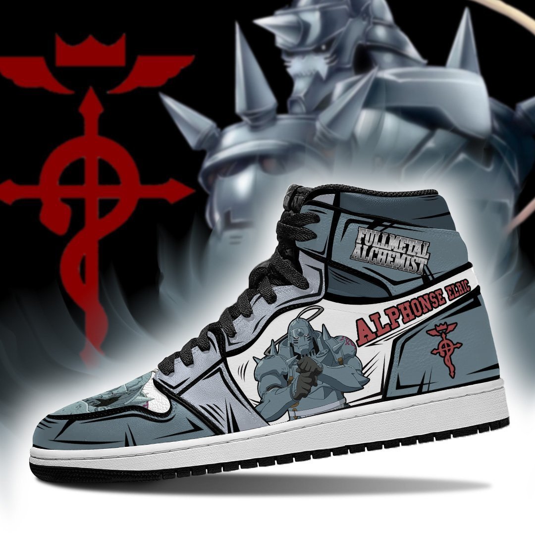 Ideafootwear Alphonse Elric AJ1 High Sneakers Shoes For Men And Women