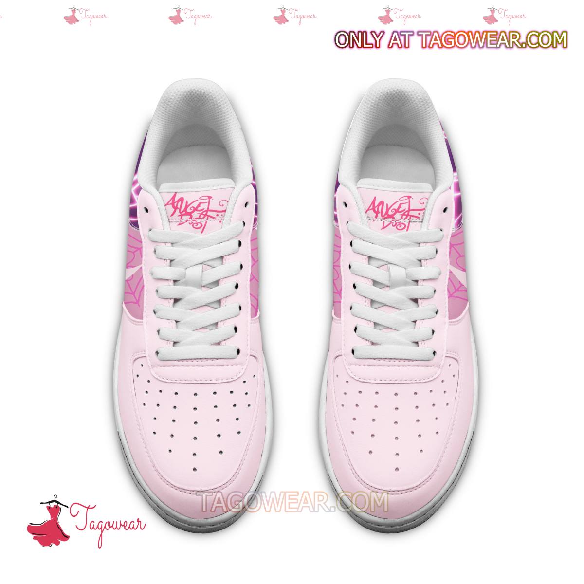 Ideafootwear Angel Dust Hazbin Hotel Air Low-Top Sneakers Shoes For Men And Women 3