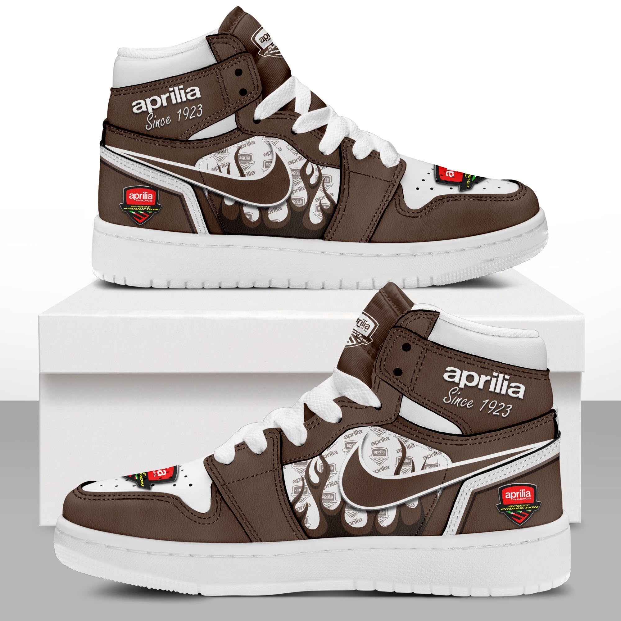 Ideafootwear Aprilia AJ1 High Sneakers Shoes For Men And Women