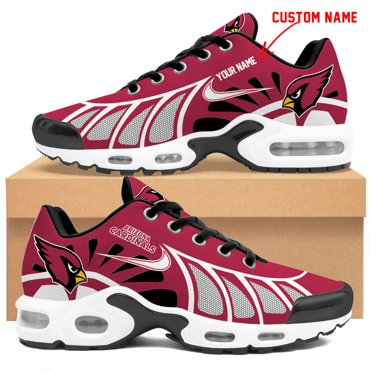 Ideafootwear Arizona Cardinals TN Shoes Sneakers For Men And Women