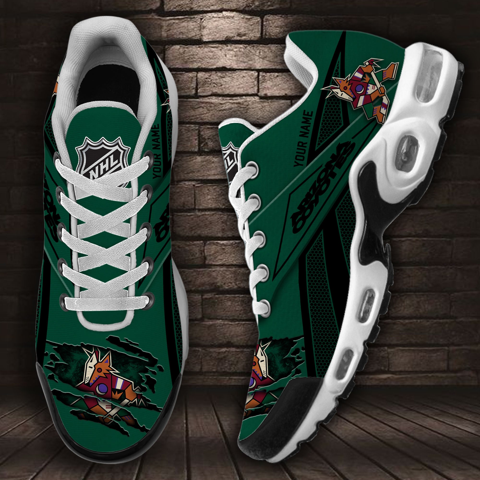 Ideafootwear Arizona Coyotes TN Shoes Sneakers For Men And Women