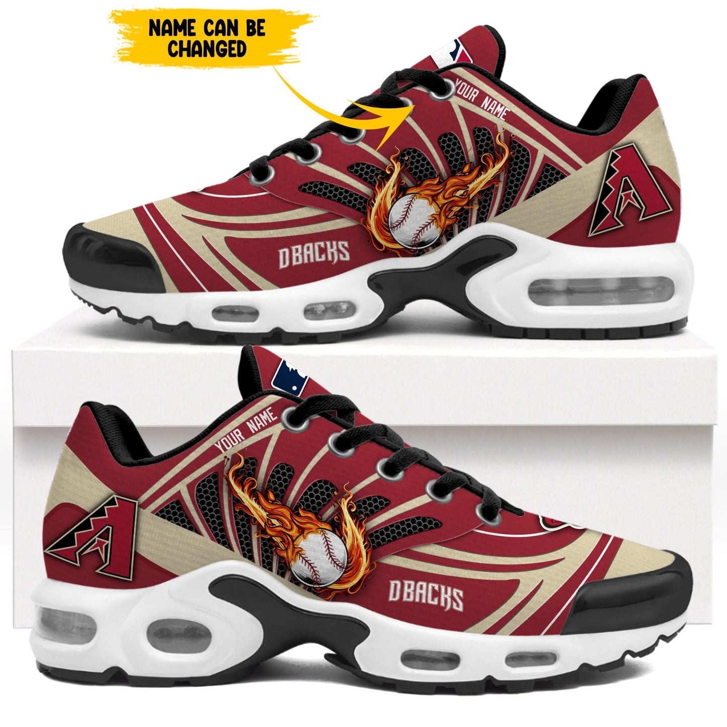 Ideafootwear Arizona Diamondbacks TN Shoes Sneakers For Men And Women