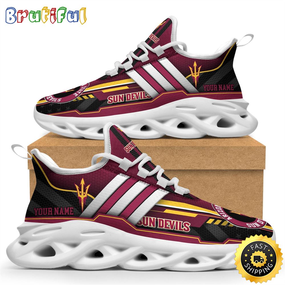 Ideafootwear Arizona State Sun Devils Max Soul Shoes Sneakers For Men And Women