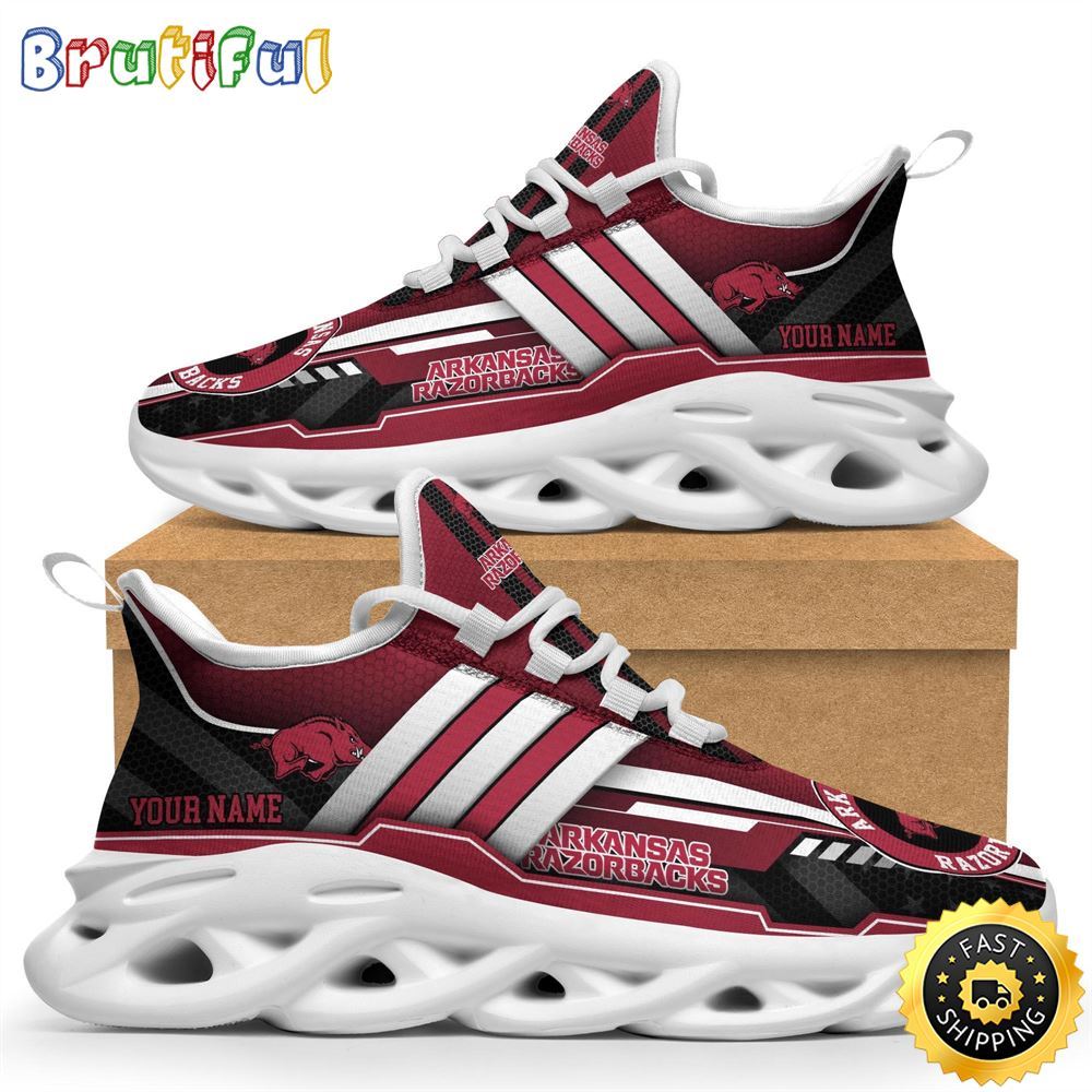 Ideafootwear Arkansas Razorbacks Max Soul Shoes Sneakers For Men And Women