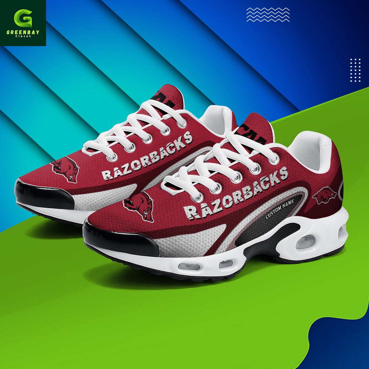 Ideafootwear Arkansas Razorbacks TN Shoes Sneakers For Men And Women