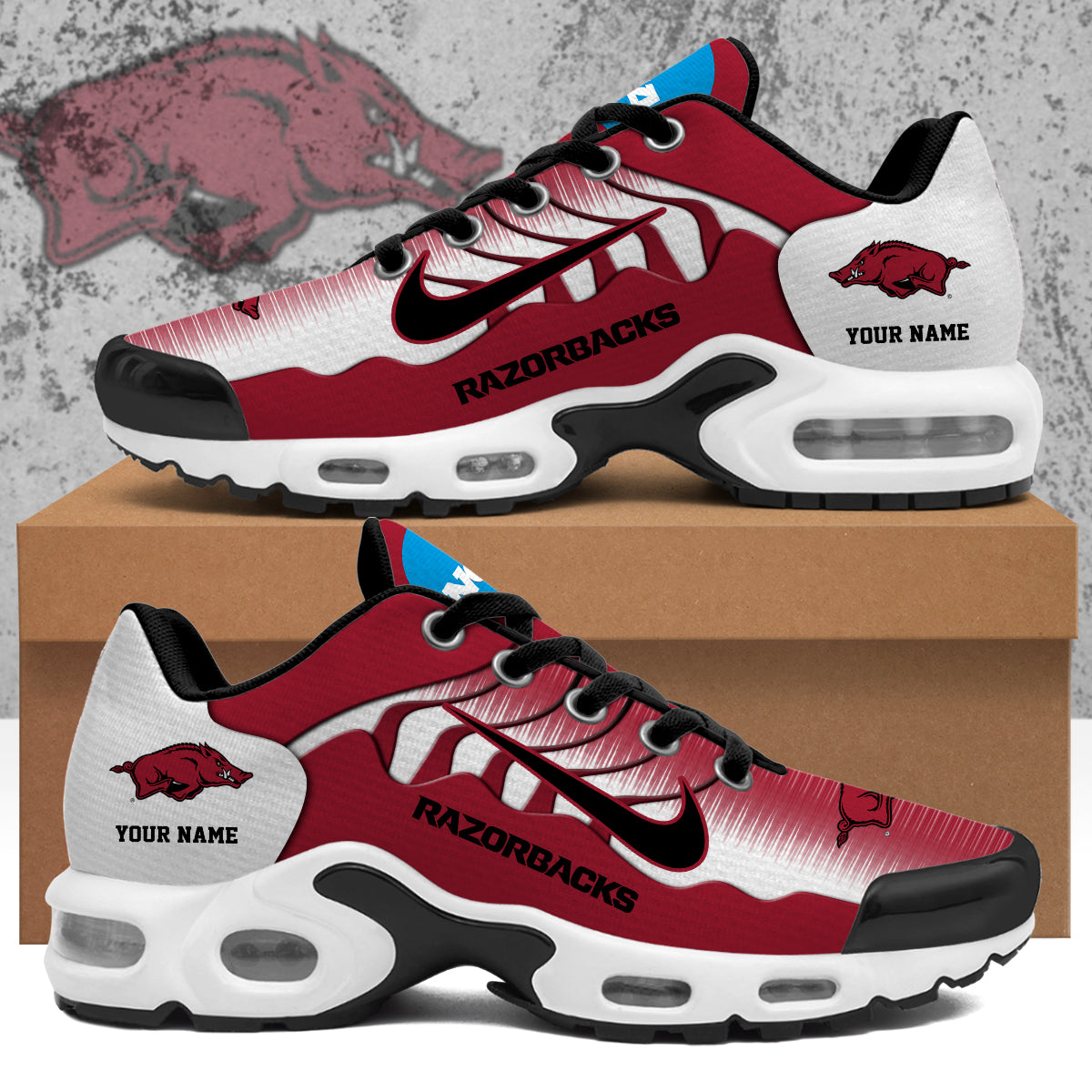 Ideafootwear Arkansas Razorbacks TN Shoes Sneakers For Men And Women