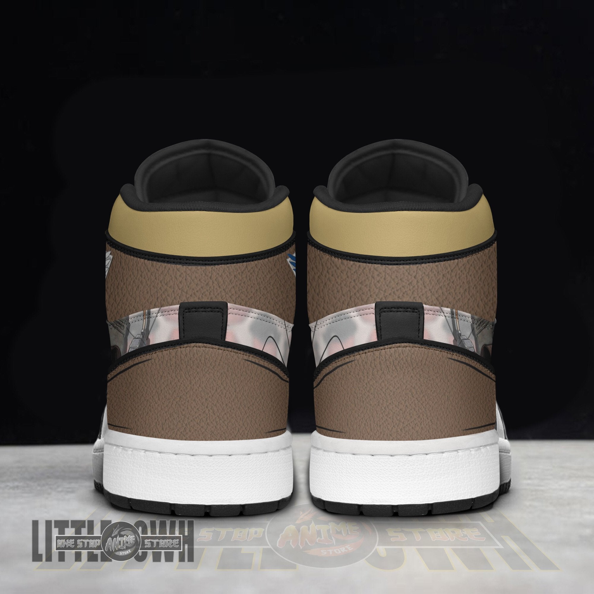 Ideafootwear Armin Arlert AJ1 High Sneakers Shoes For Men And Women