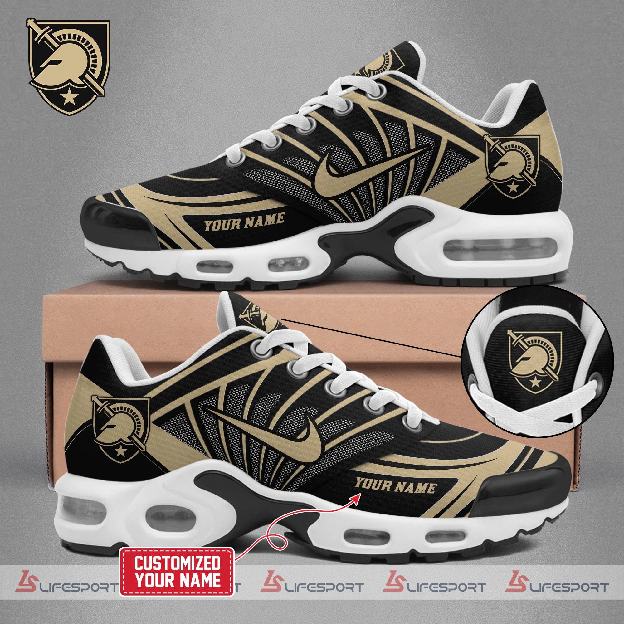 Ideafootwear Army Black Knights TN Shoes Sneakers For Men And Women