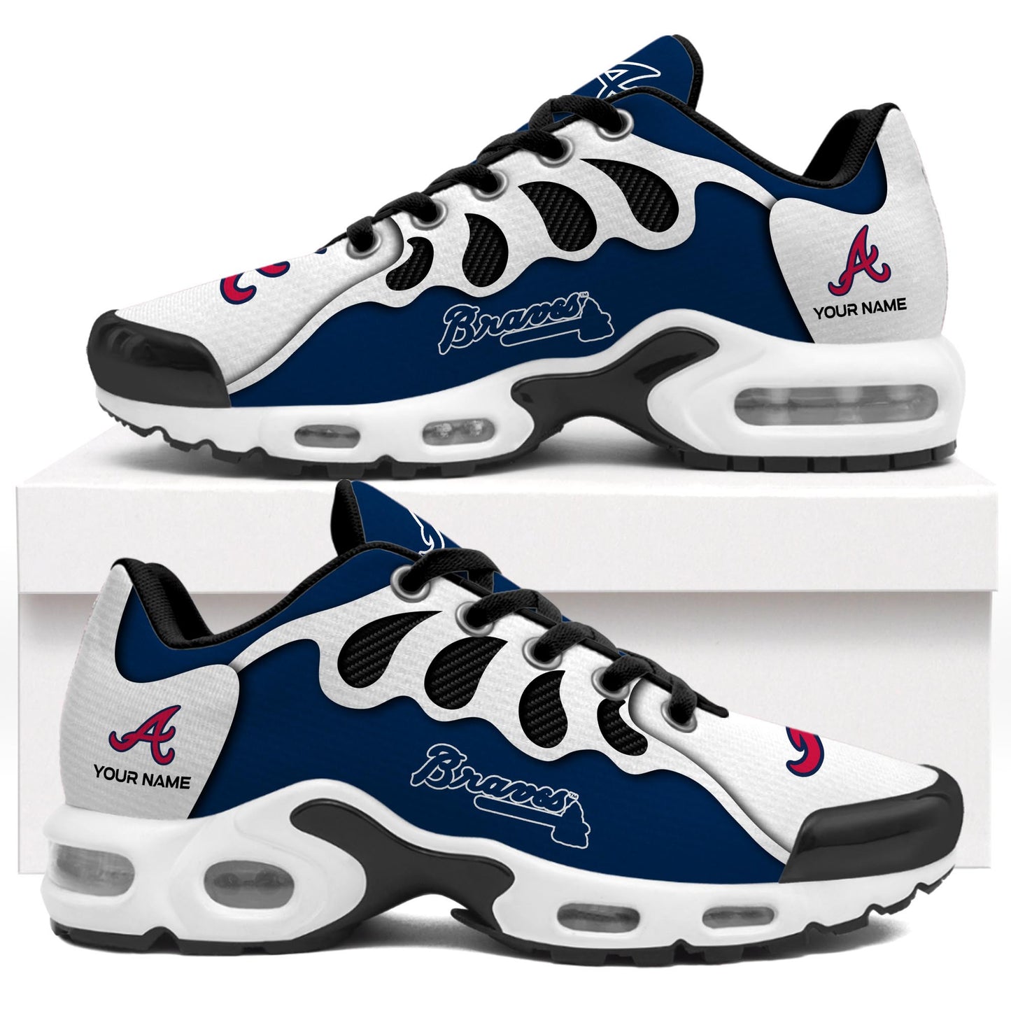 Ideafootwear Atlanta Braves TN Shoes Sneakers For Men And Women