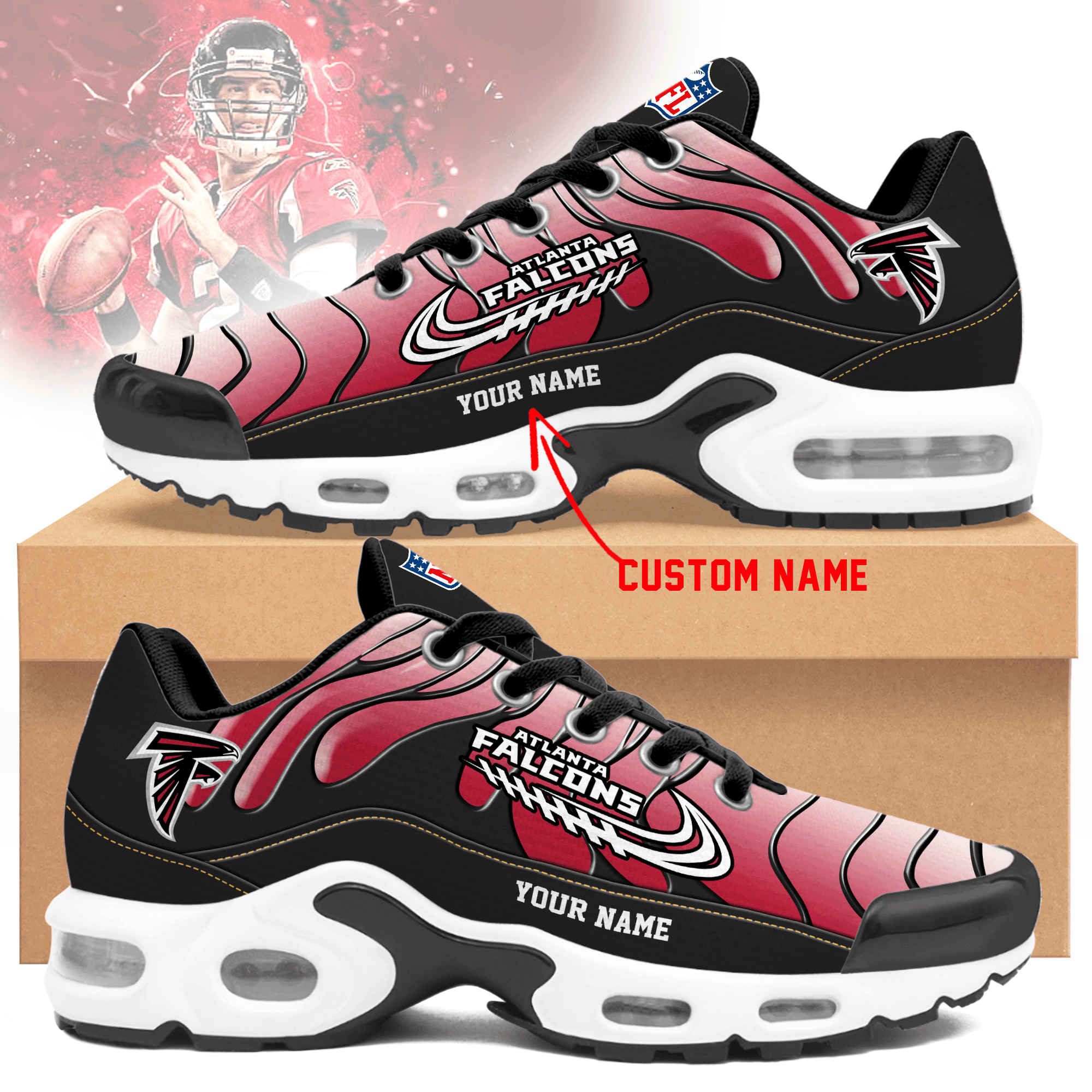 Ideafootwear Atlanta Falcons TN Shoes Sneakers For Men And Women