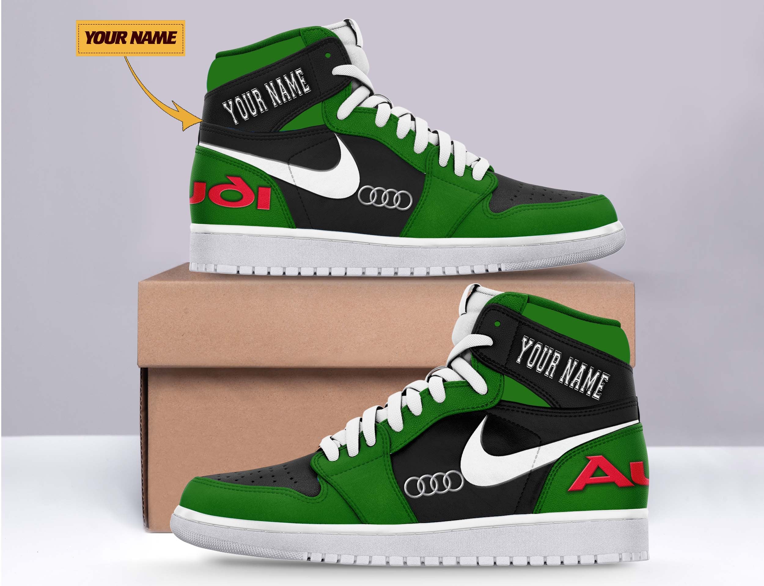 Ideafootwear Audi AJ1 High Sneakers Shoes For Men And Women