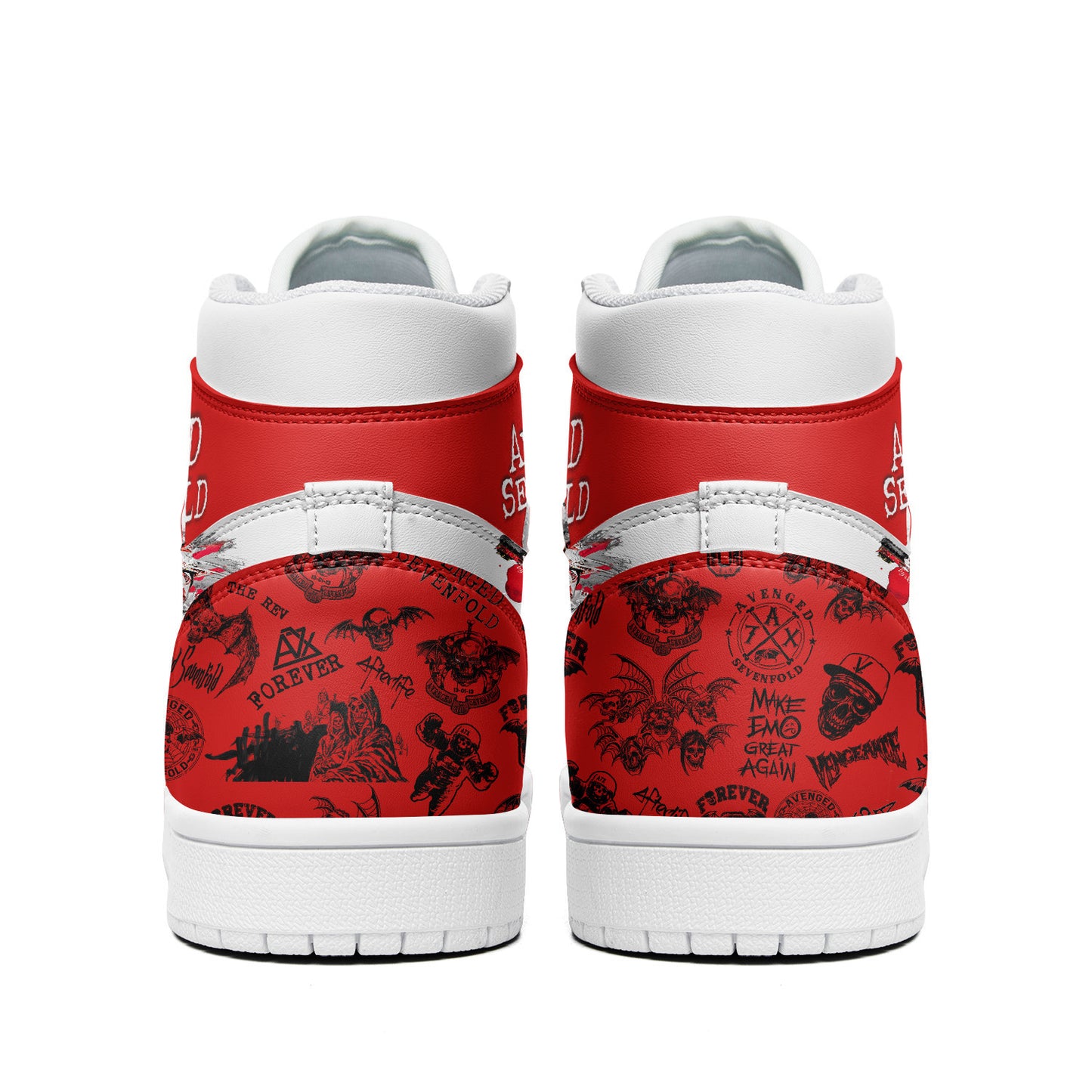 Ideafootwear Avenged Sevenfold AJ1 High Sneakers Shoes For Men And Women