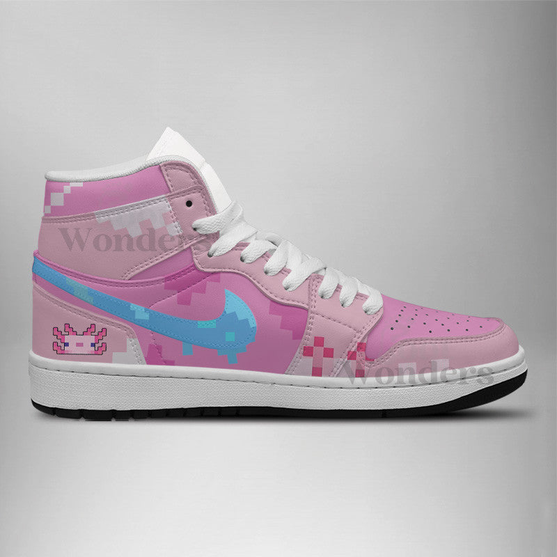 Ideafootwear Axolotl AJ1 High Sneakers Shoes For Men And Women