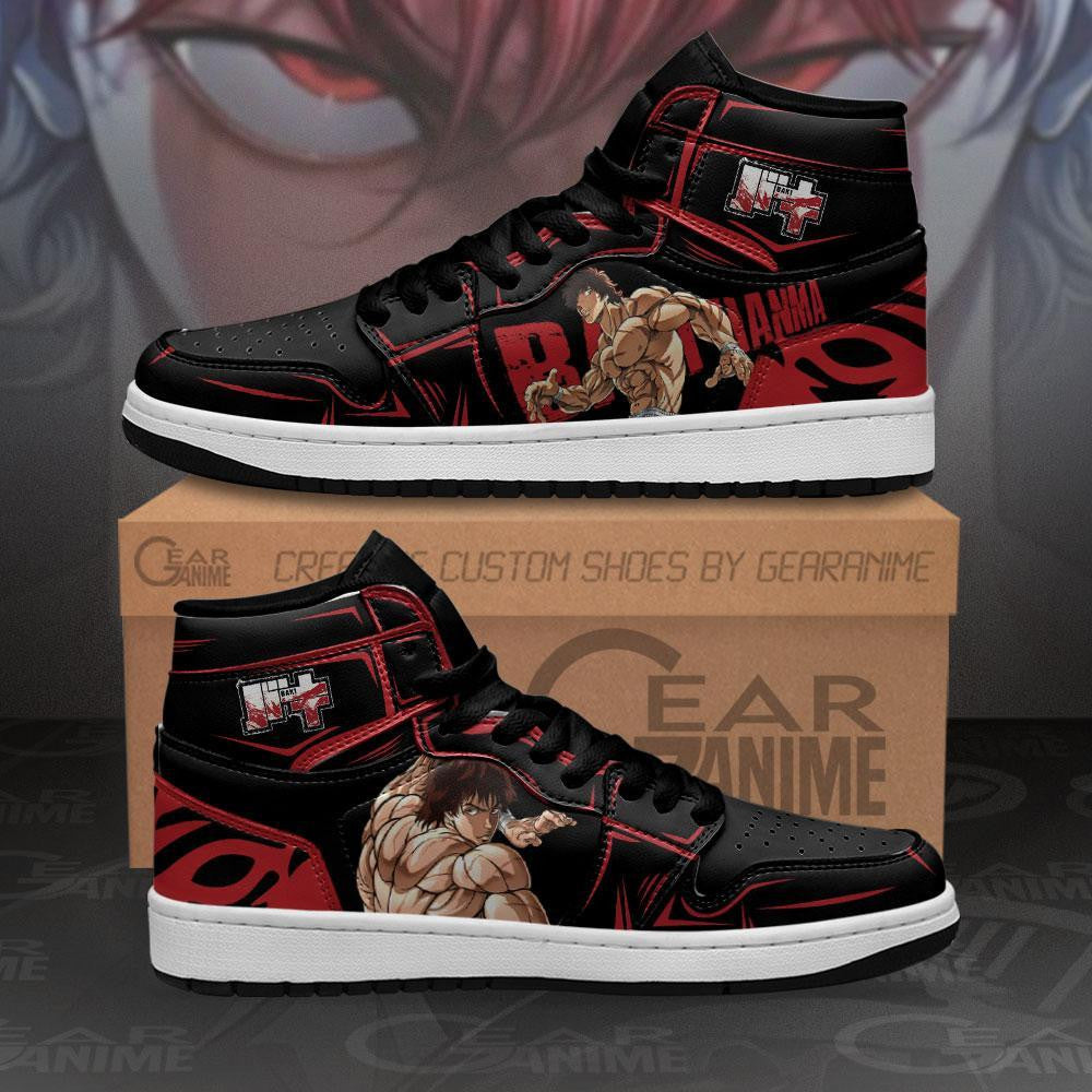 Ideafootwear Baki Hanma AJ1 High Sneakers Shoes For Men And Women