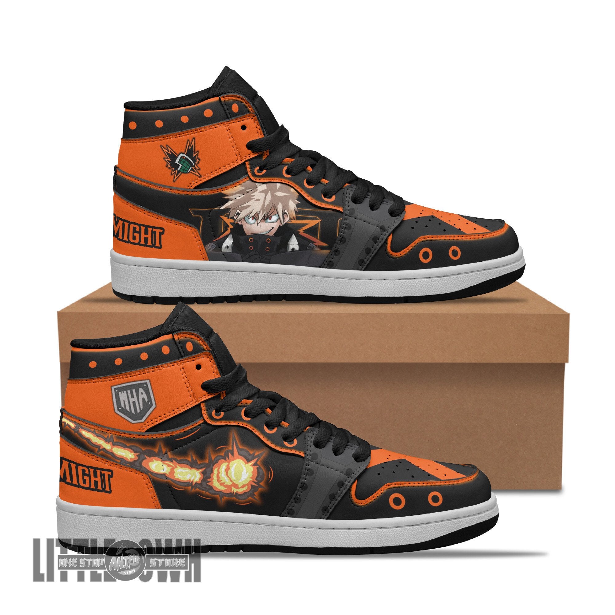 Ideafootwear Bakugo AJ1 High Sneakers Shoes For Men And Women