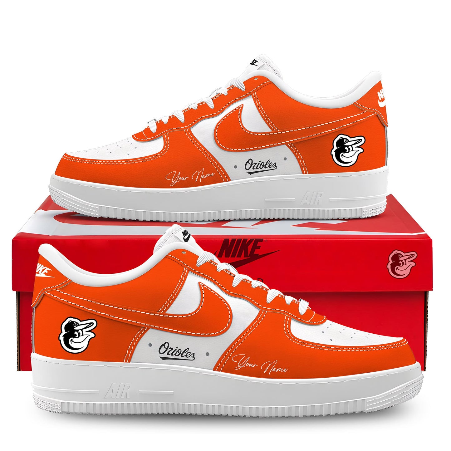 Ideafootwear Baltimore Orioles Air Low-Top Sneakers Shoes For Men And Women 1