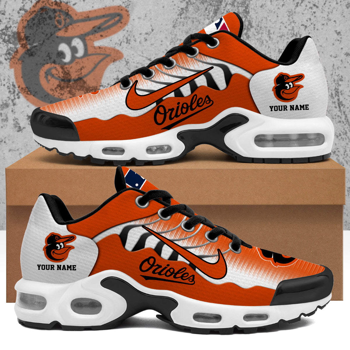 Ideafootwear Baltimore Orioles TN Shoes Sneakers For Men And Women