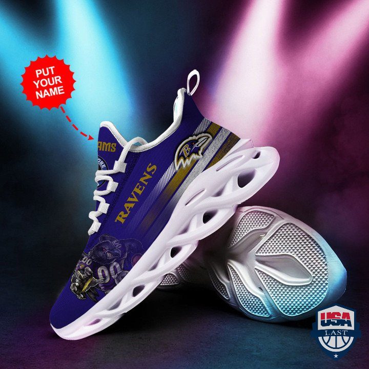 Ideafootwear Baltimore Ravens Max Soul Shoes Sneakers For Men And Women