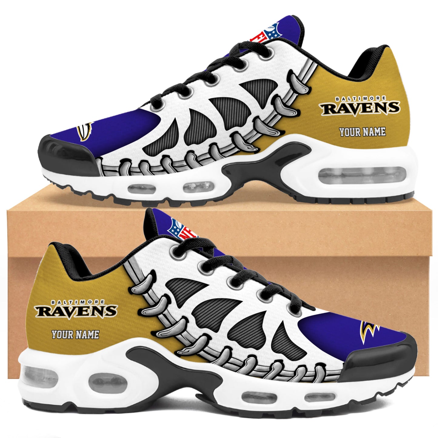 Ideafootwear Baltimore Ravens TN Shoes Sneakers For Men And Women