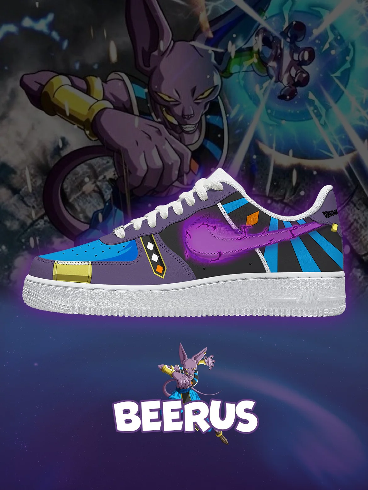 Ideafootwear Beerus Air Low-Top Sneakers Shoes For Men And Women 1