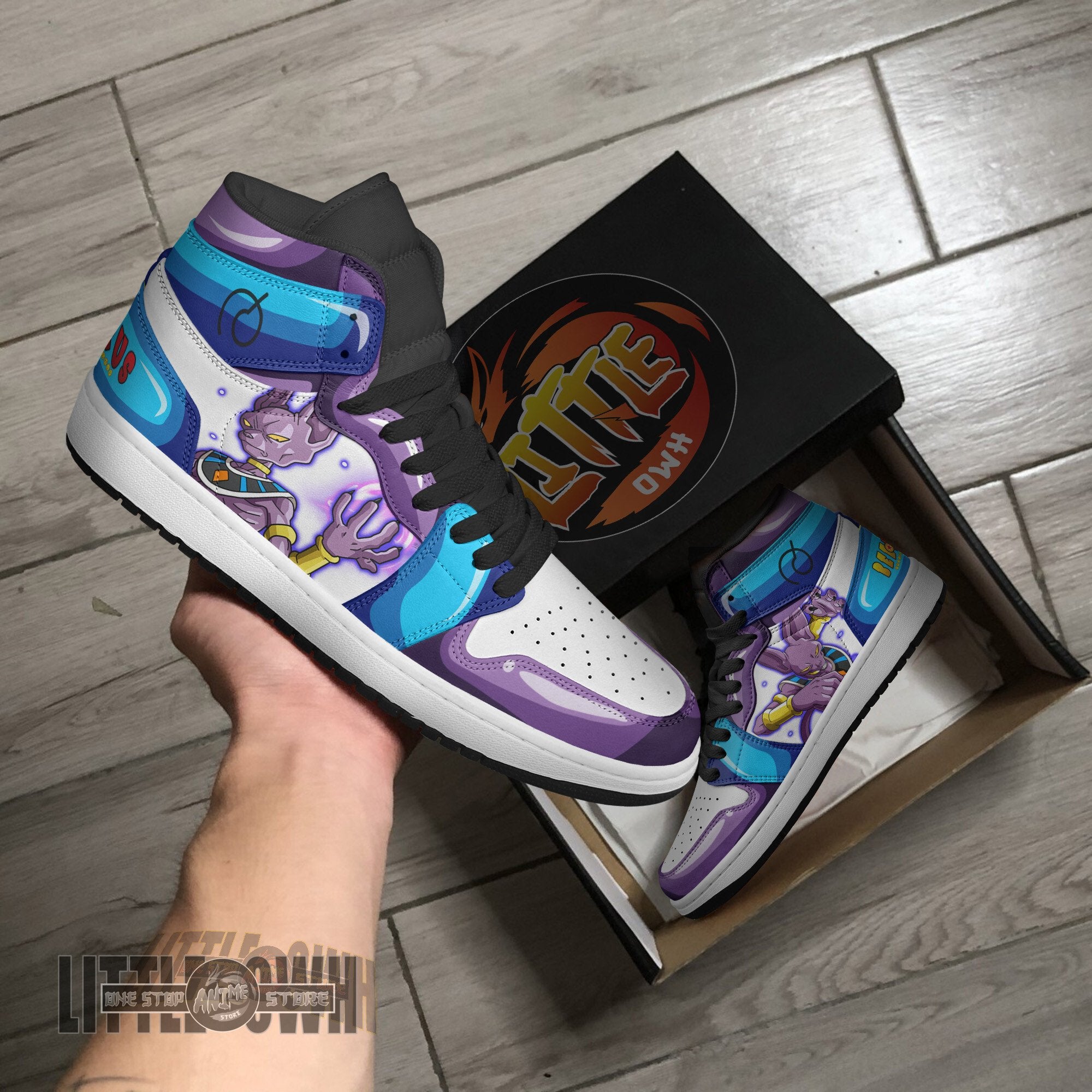Ideafootwear Beerus AJ1 High Sneakers Shoes For Men And Women