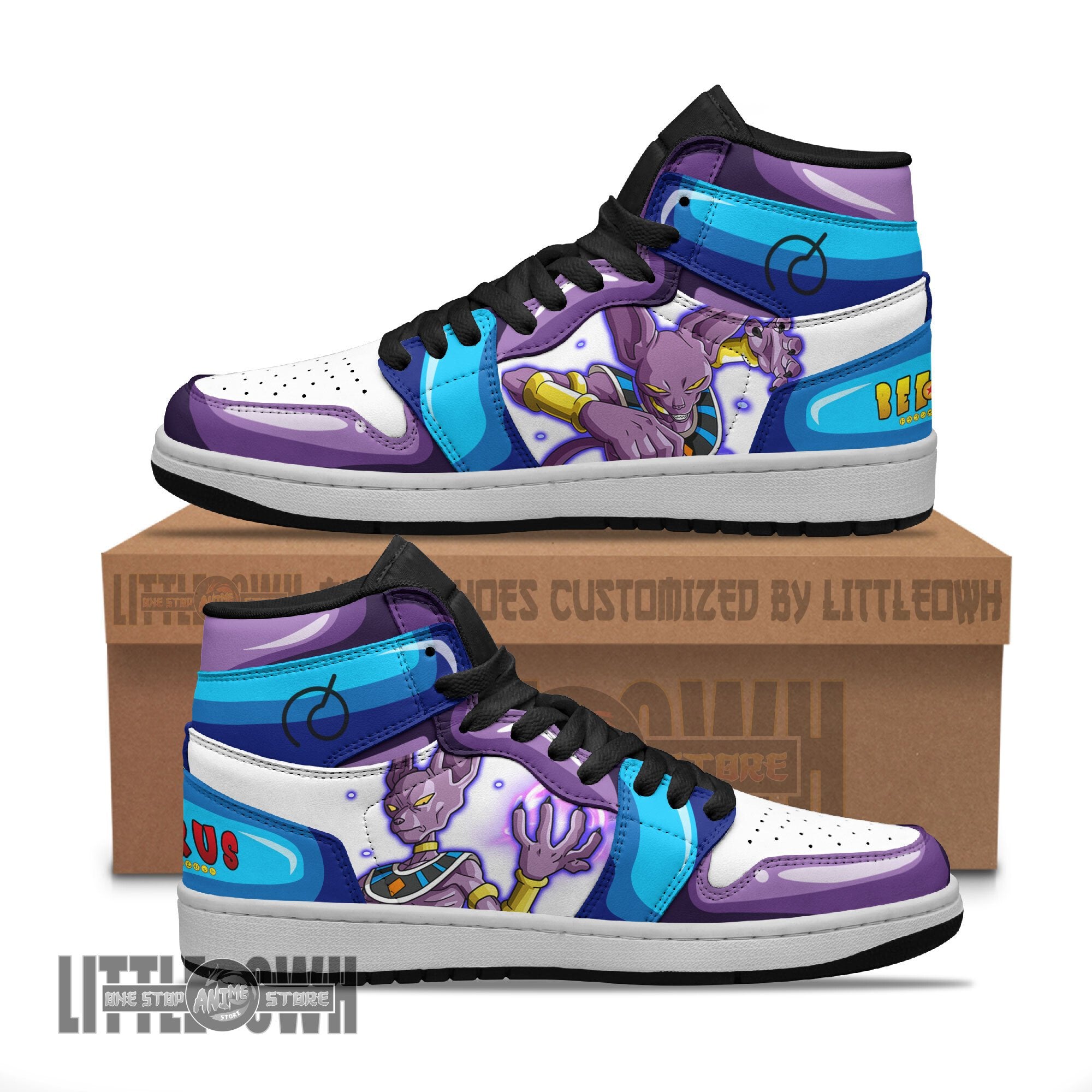 Ideafootwear Beerus AJ1 High Sneakers Shoes For Men And Women
