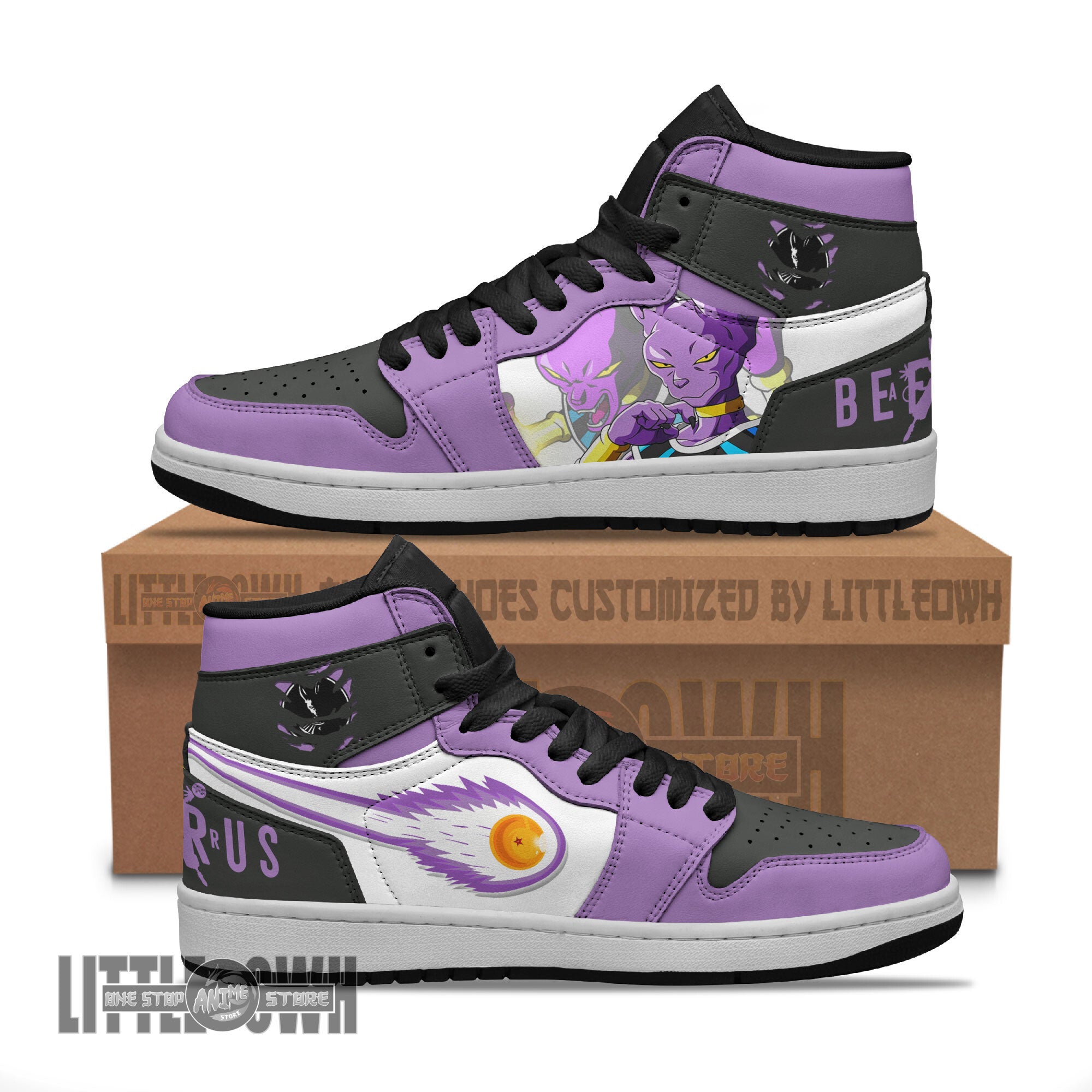 Ideafootwear Beerus AJ1 High Sneakers Shoes For Men And Women