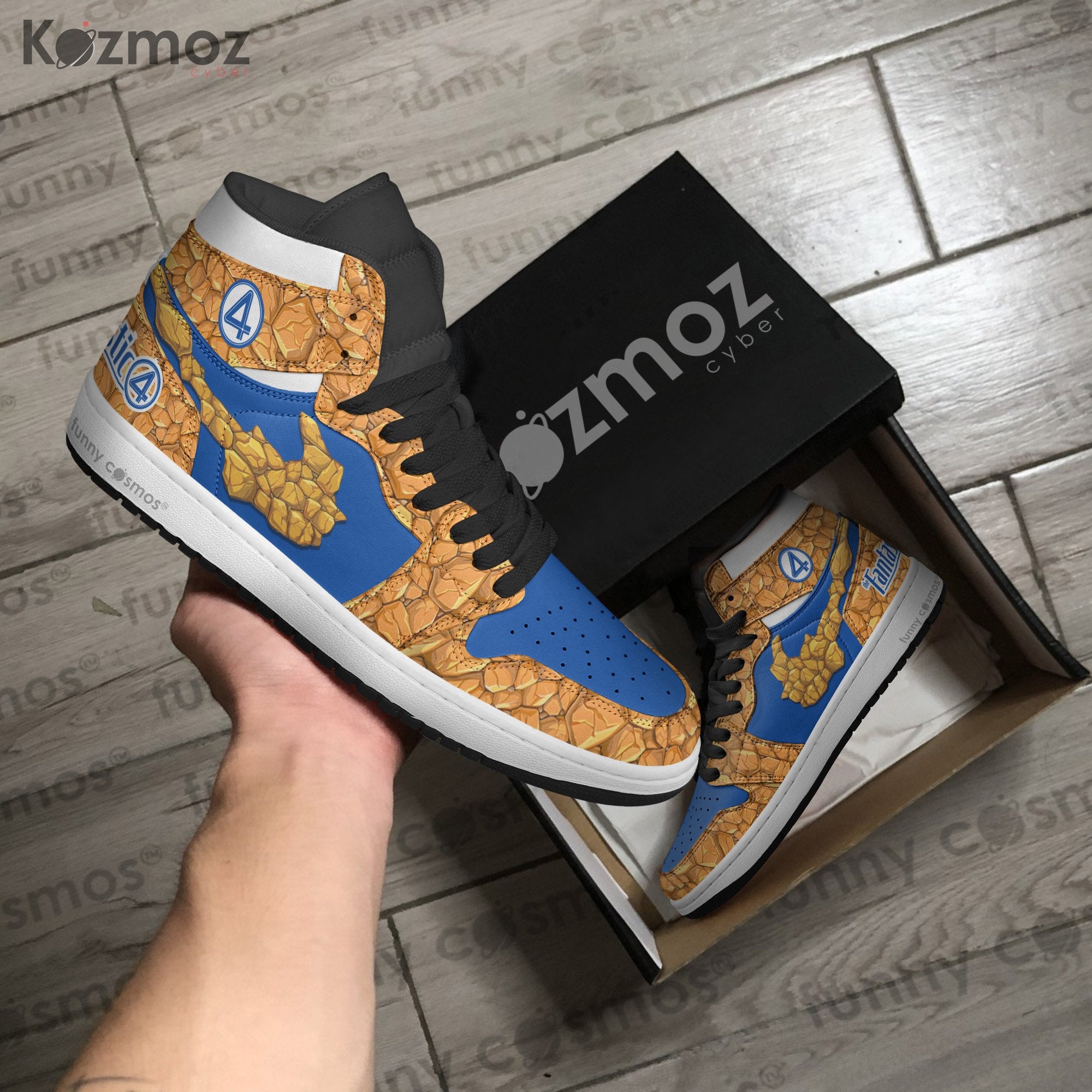Ideafootwear Ben Grimm AJ1 High Sneakers Shoes For Men And Women