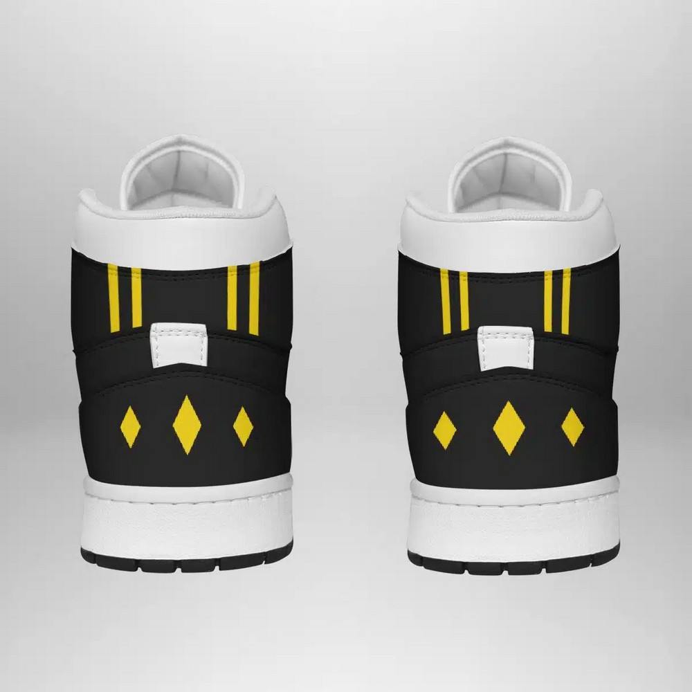 Ideafootwear Black Ranger Ninjetti AJ1 High Sneakers Shoes For Men And Women