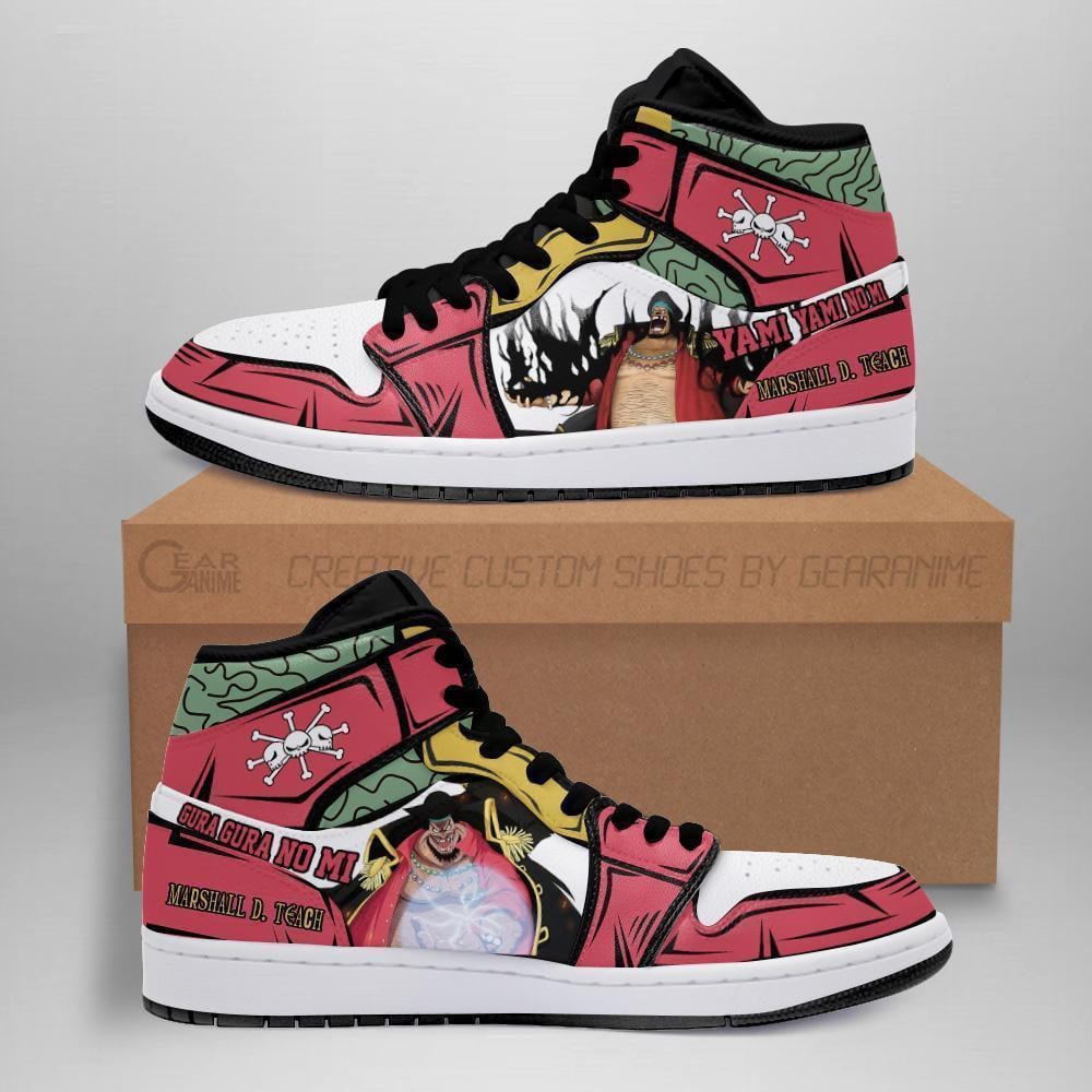 Ideafootwear Blackbeard AJ1 High Sneakers Shoes For Men And Women