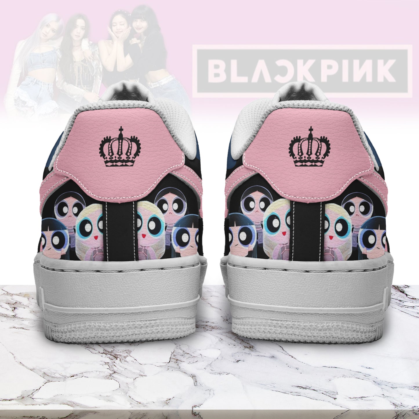 Ideafootwear Blackpink Air Low-Top Sneakers Shoes For Men And Women 3