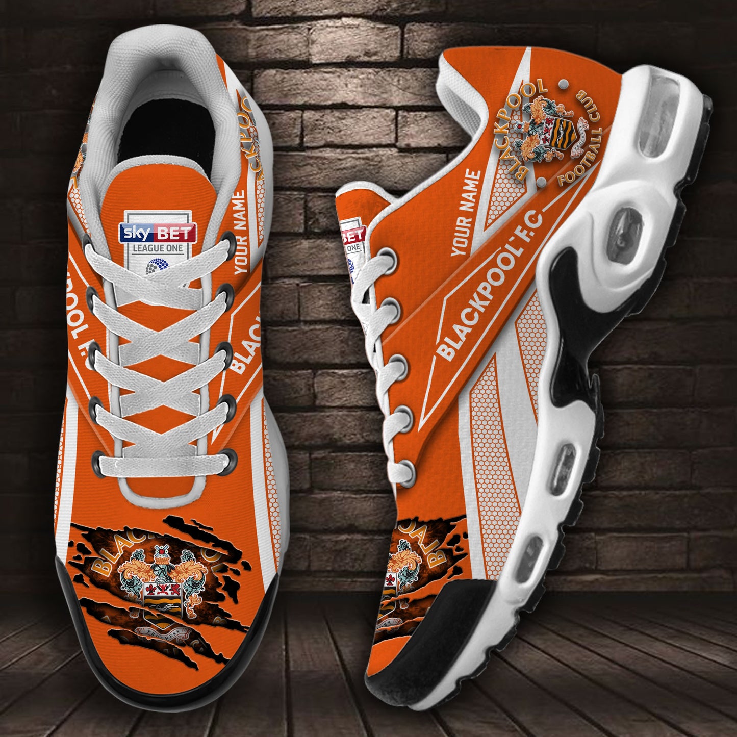 Ideafootwear Blackpool F.C TN Shoes Sneakers For Men And Women