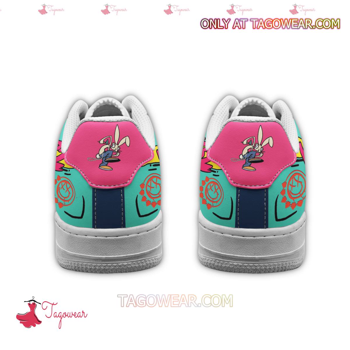 Ideafootwear Blink-182 Colorful Air Low-Top Sneakers Shoes For Men And Women 4