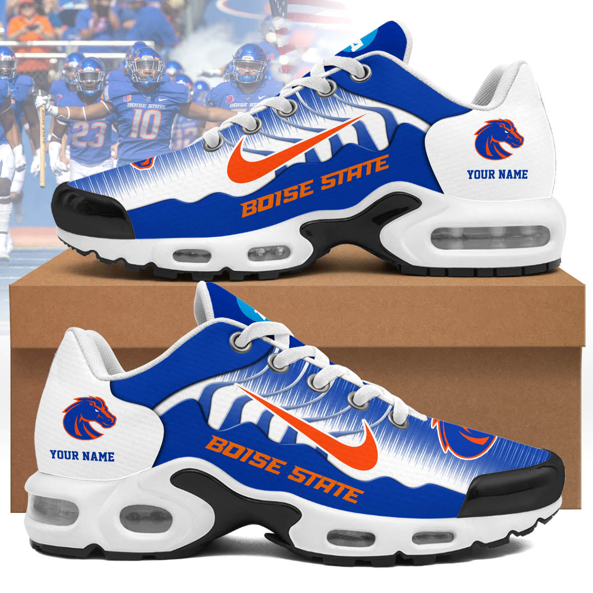 Ideafootwear Boise State Broncos TN Shoes Sneakers For Men And Women