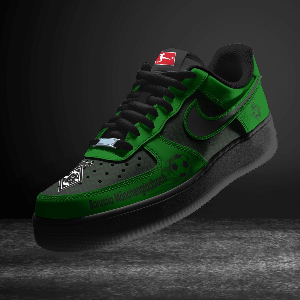 Ideafootwear Borussia Monchengladbach Air Low-Top Sneakers Shoes For Men And Women 1