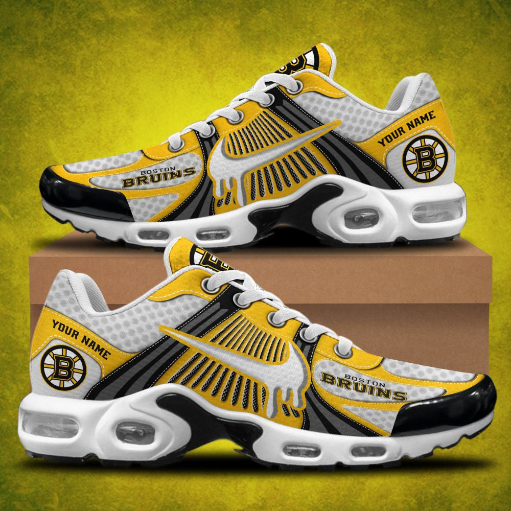 Ideafootwear Boston Bruins TN Shoes Sneakers For Men And Women