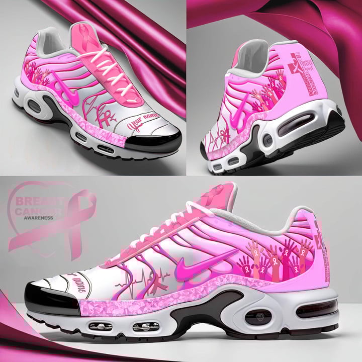 Ideafootwear Breast Cancer Awareness TN Shoes Sneakers For Men And Women