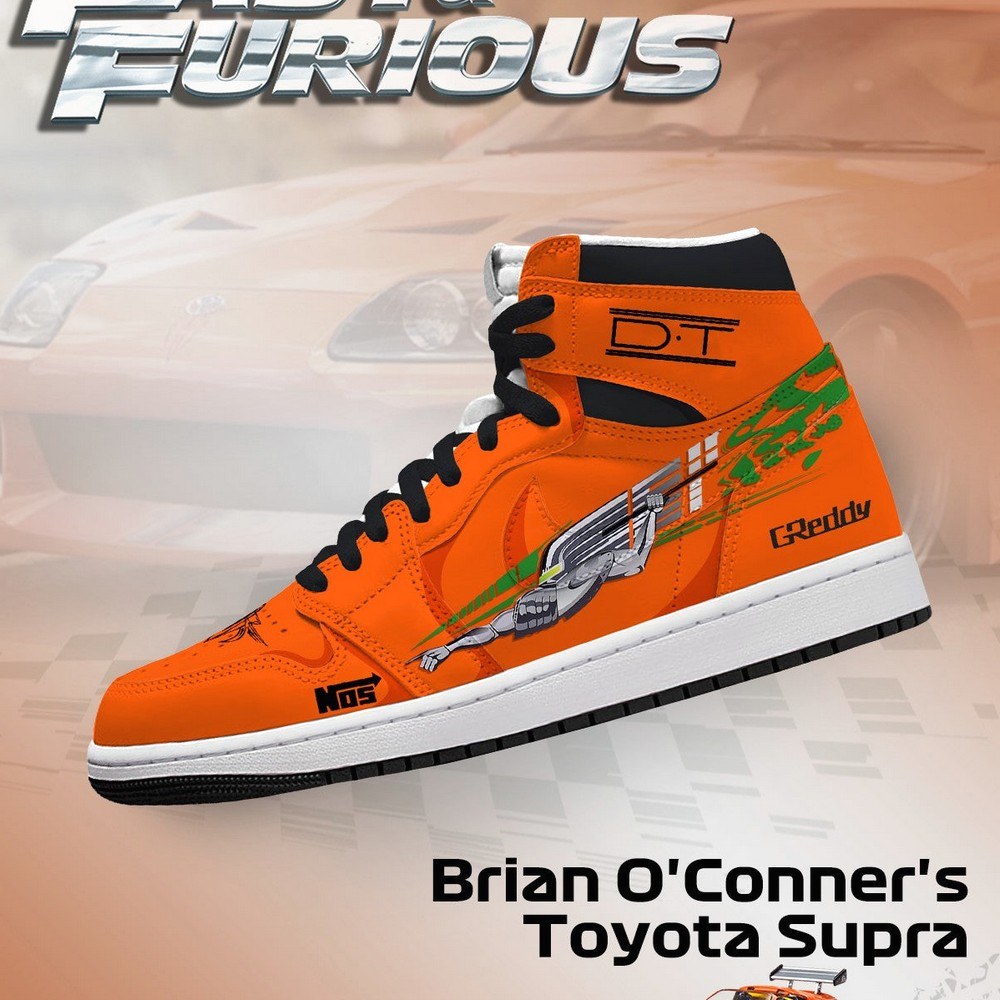 Ideafootwear Brian O'Conner's Supra AJ1 High Sneakers Shoes For Men And Women