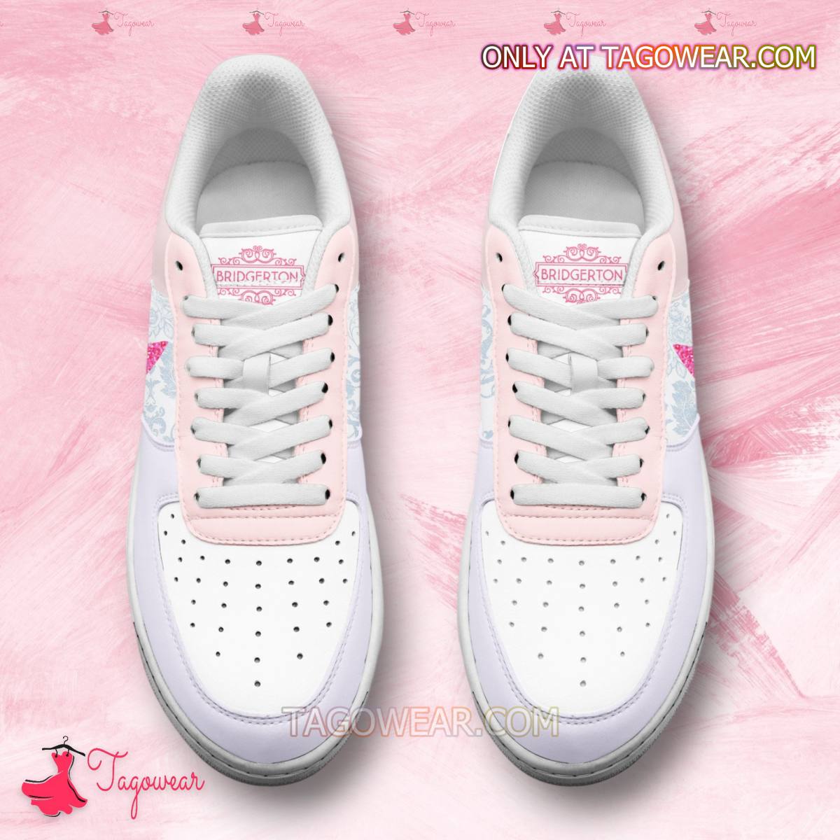 Ideafootwear Bridgerton Pastel Colors Air Low-Top Sneakers Shoes For Men And Women 3