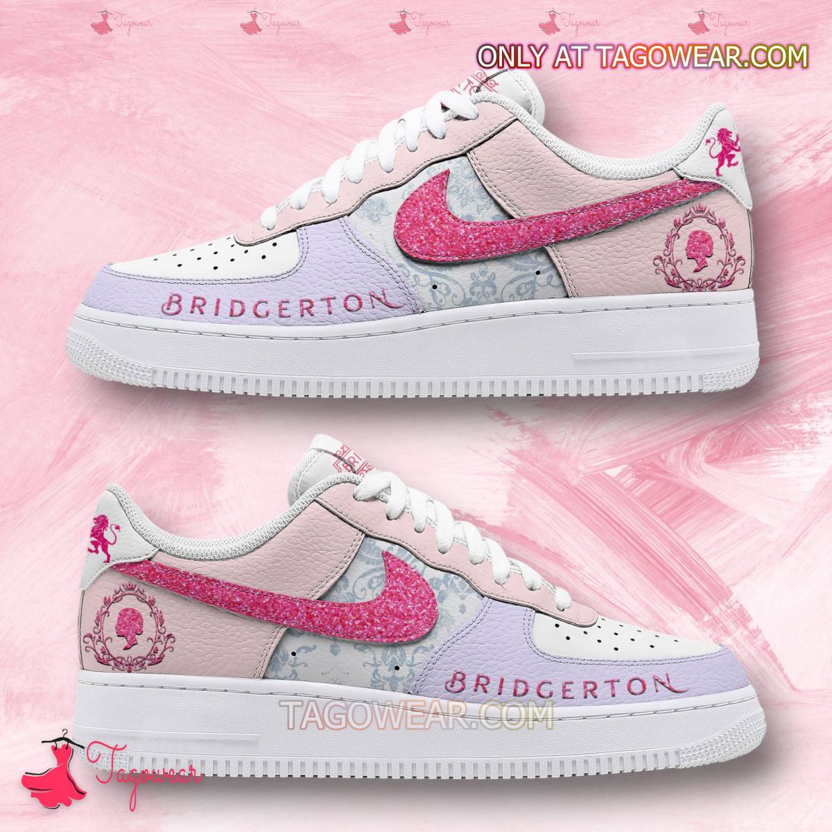 Ideafootwear Bridgerton Pastel Colors Air Low-Top Sneakers Shoes For Men And Women 1