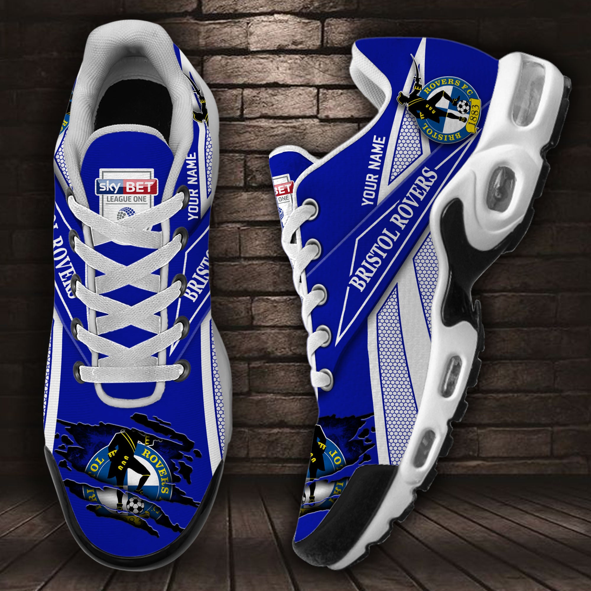 Ideafootwear Bristol Rovers TN Shoes Sneakers For Men And Women