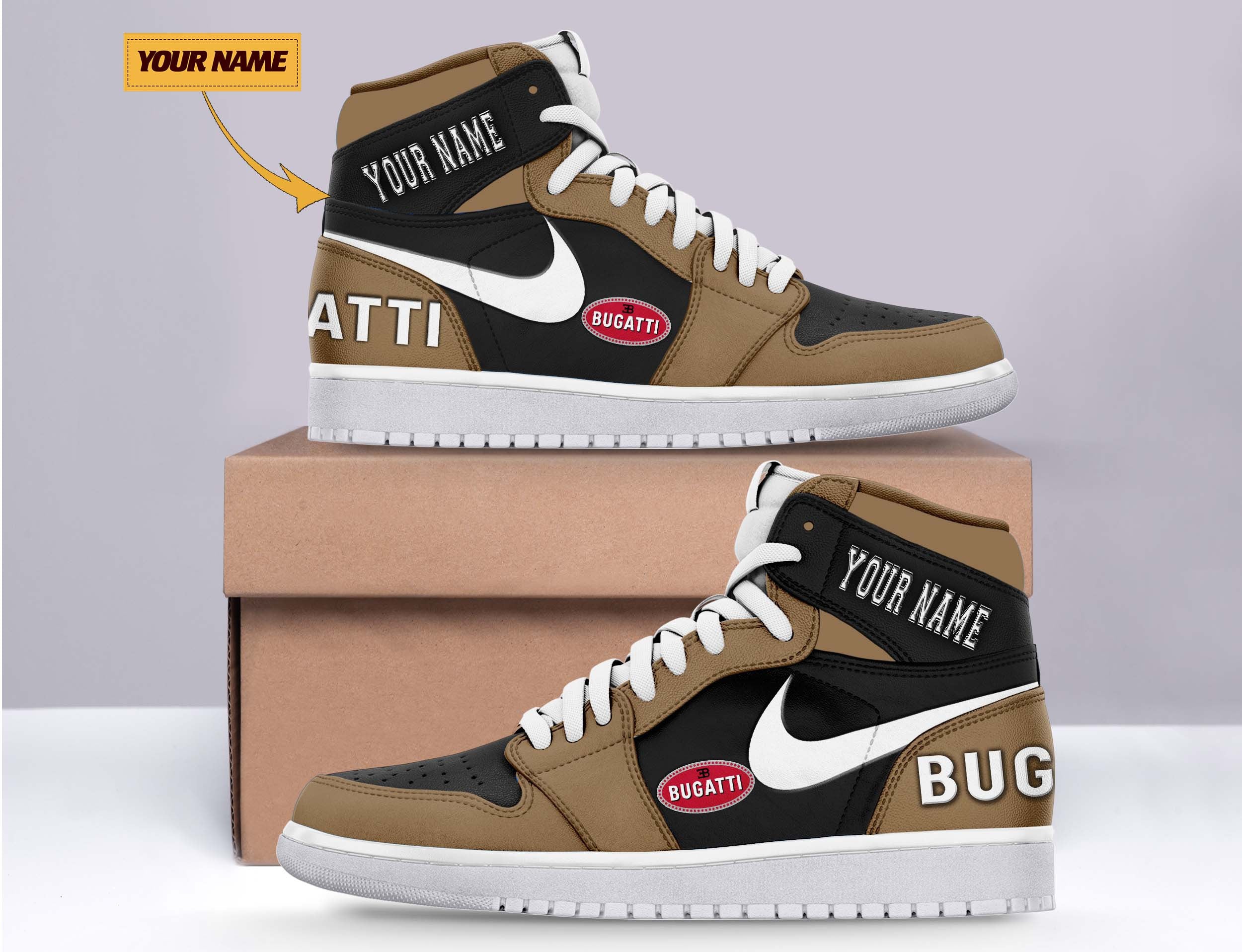 Ideafootwear Bugatti AJ1 High Sneakers Shoes For Men And Women