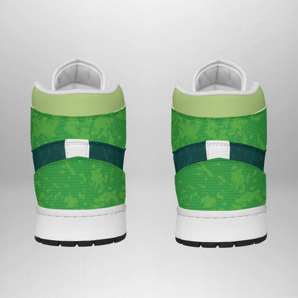 Ideafootwear Bulbasaur Attack Pokemon AJ1 High Sneakers Shoes For Men And Women